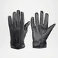 Gordon Black Lined Leather Gloves For Men