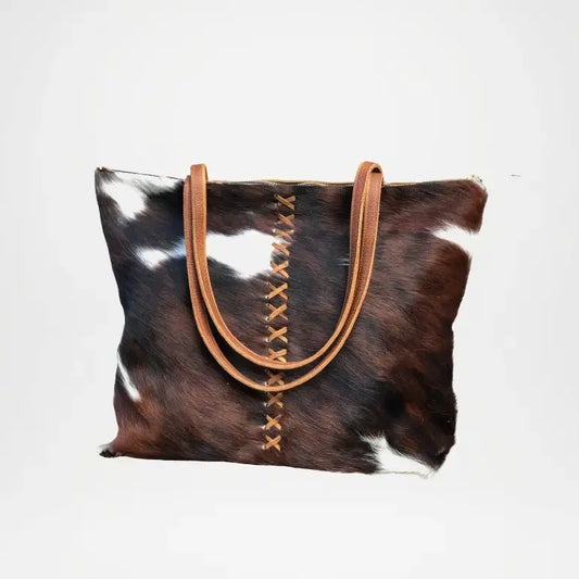 Cowhide Leather Tote Bag – Hair-On Leather
