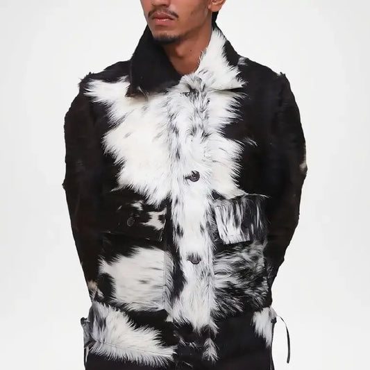 Cowhide Leather Jackets for Men –  Hair On Cowhide Jacket