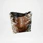Authentic Hair-On Hide Leather Tote Bag