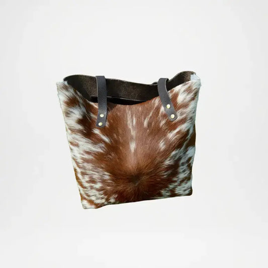 Authentic Hair-On Hide Leather Tote Bag