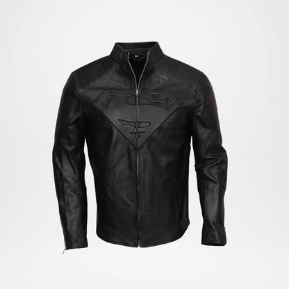 Superman Black Leather Jacket for Men