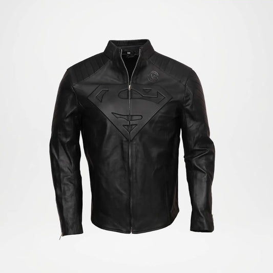 Superman Black Leather Jacket for Men