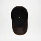 Dark Brown Jared Genuine Leather Baseball Cap for Men