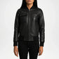 Black Bomber Jacket for Women