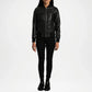black bomber jacket women waterproof