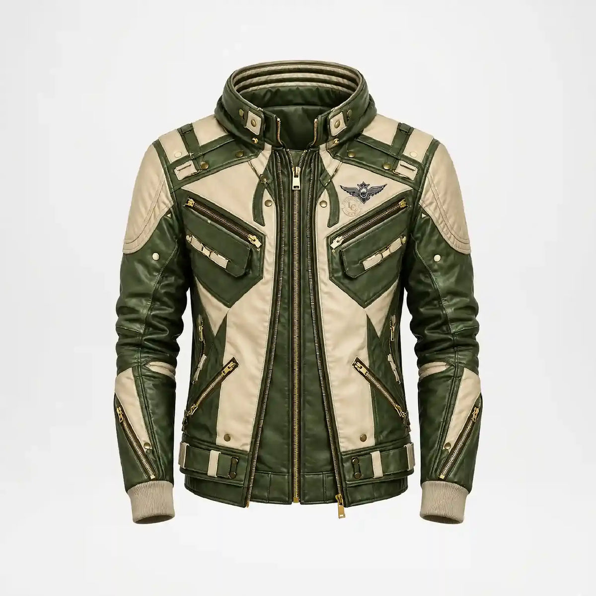 Leather Racing Jacket mens 