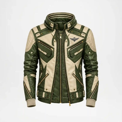 Leather Racing Jacket mens 