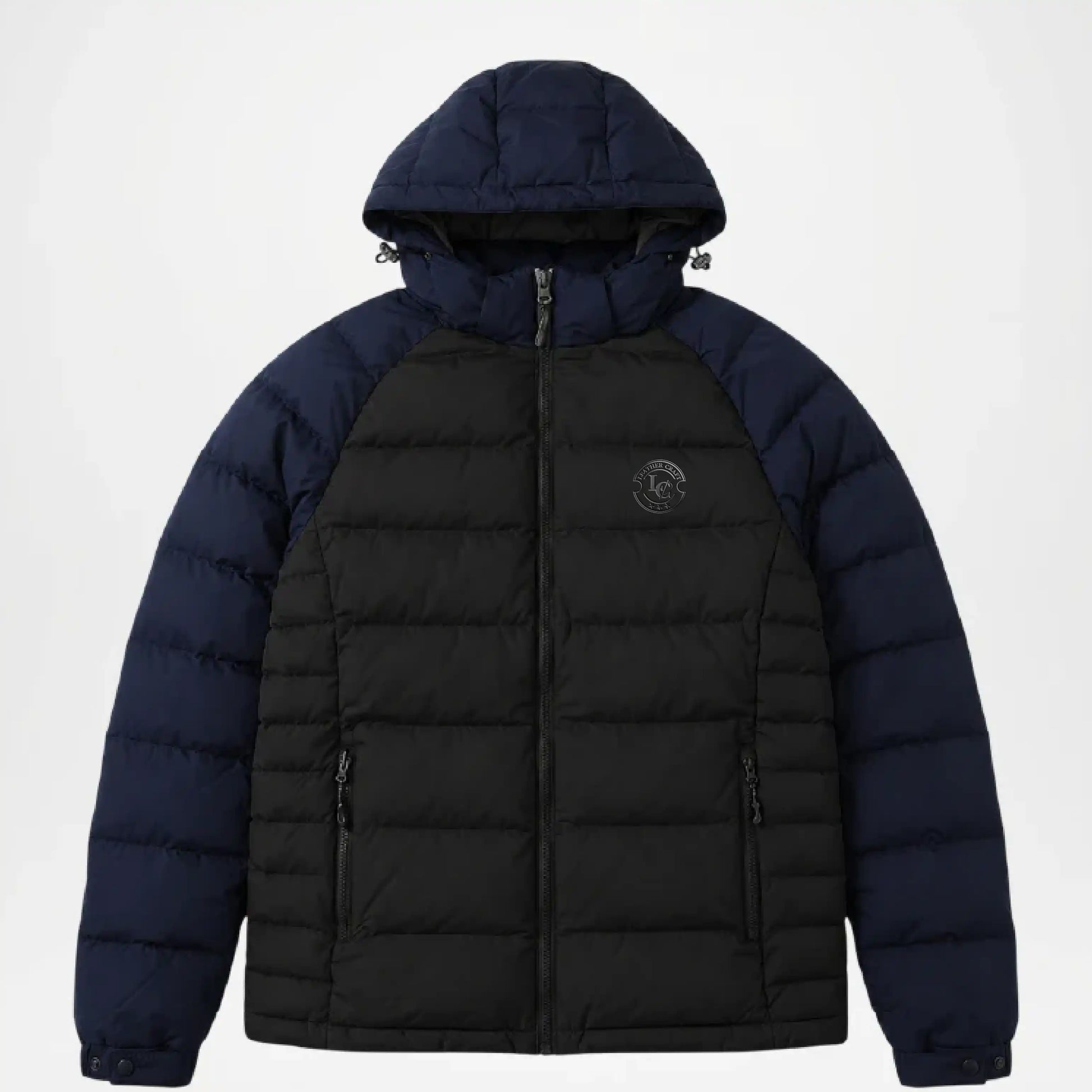 men's reversible black puffer jacket