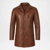 mens brown car coat