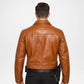 brown leather jacket for men