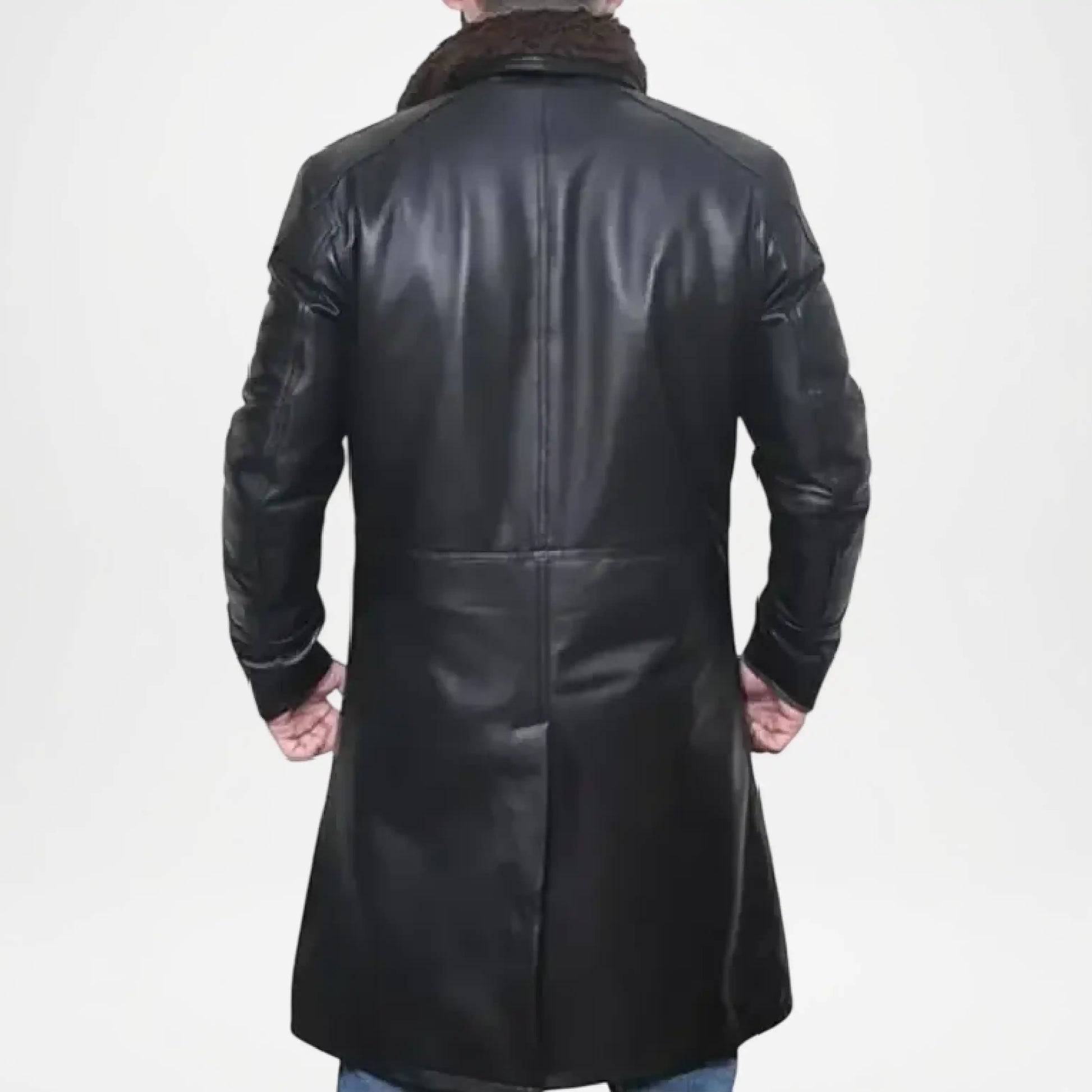 black fur lined trench coat men