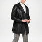 short leather coat mens