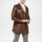brown wool coat belted