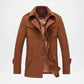 brown wool overcoat for men