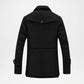 mens black wool coat slim fit

