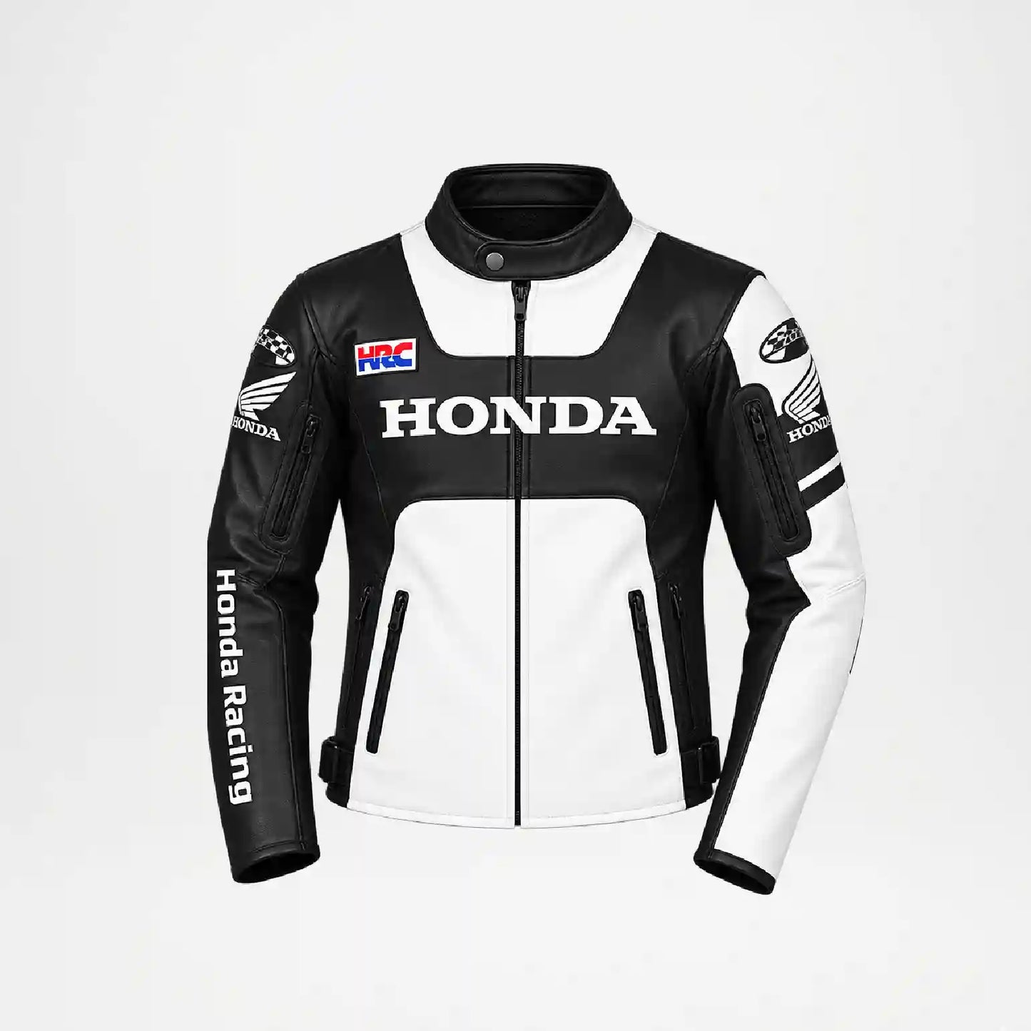 Men's Honda HRC Motorcycle Leather Jacket