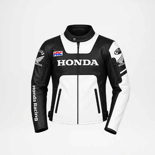 Men's Honda HRC Motorcycle Leather Jacket