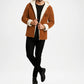 distressed leather jacket men brown