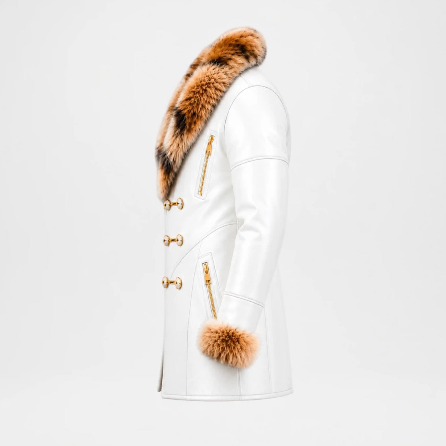 Men's Faux Leather Coat
