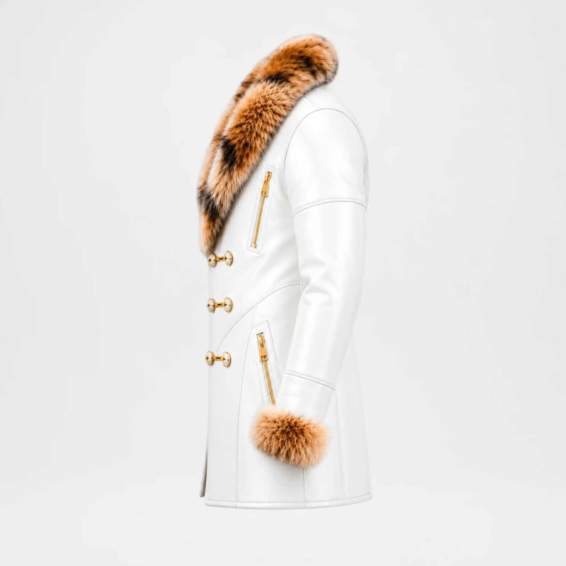 Men's Faux Leather Coat