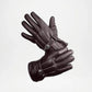 Brown Leather Motorcycle Gloves For men