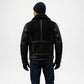 Mens Black Shearling Aviator Jacket