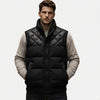 mens black quilted puffer vest