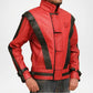 Michael Jackson Thriller Red Leather Jacket