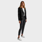 Black Leather Biker Jacket for Women