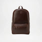 Philos Brown Leather Backpack for Men