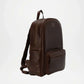 dark Brown Leather Backpack for Men