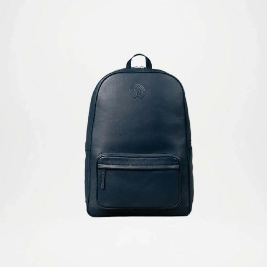 Philos Midnight Blue Leather Backpack for Men