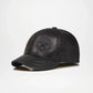 Leather Baseball Caps for Men Premium Black Cap