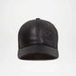 Leather Baseball Caps for Men Premium Black Cap