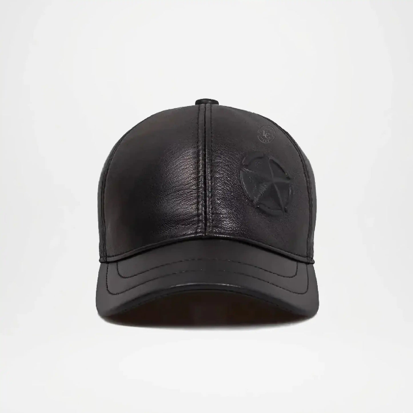 Leather Baseball Caps for Men Premium Black Cap