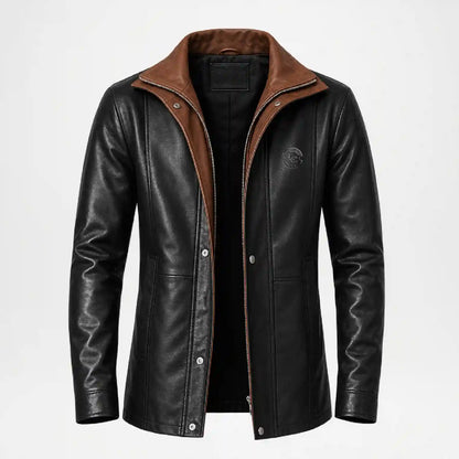 Quilted Leather Trench Coat Men