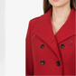red wool peacoat women classic style