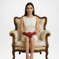 red leather gloves winter women

