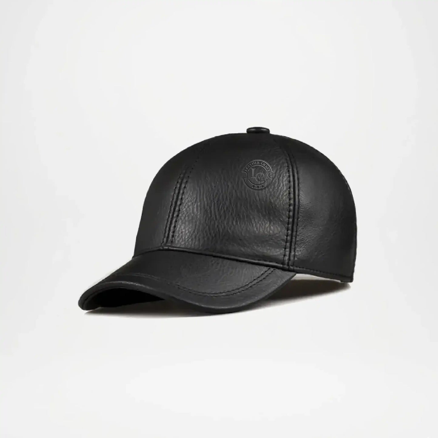 Tancarville Genuine Leather Baseball Cap for Men