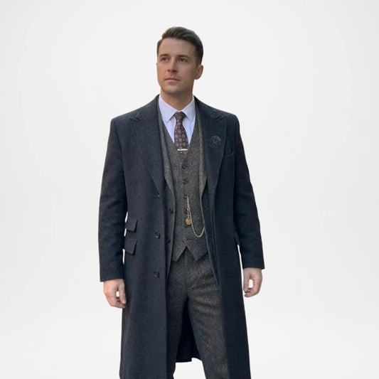 Mens Trench Coat Peaky Blinders Style