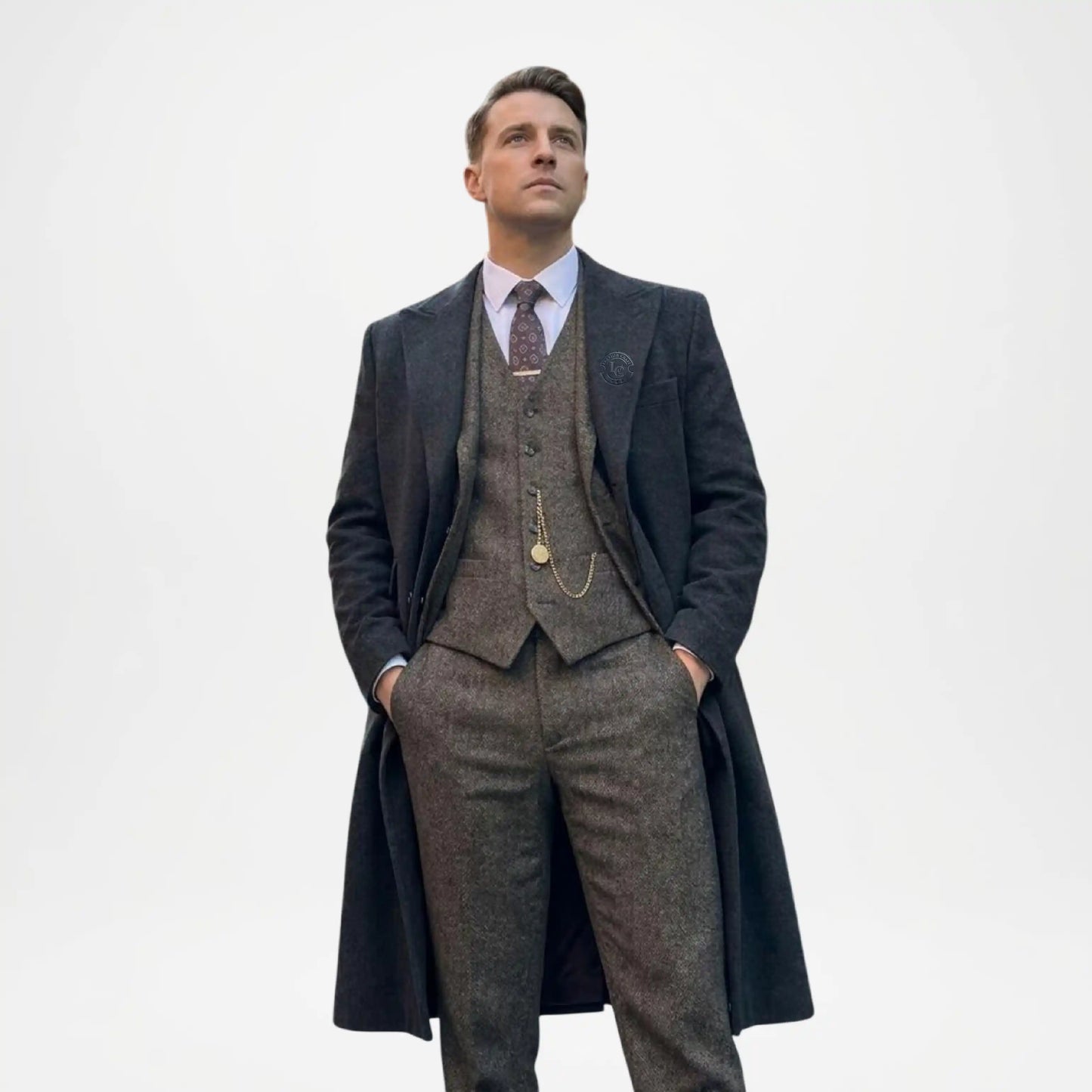 Mens Trench Coat Peaky Blinders Style
