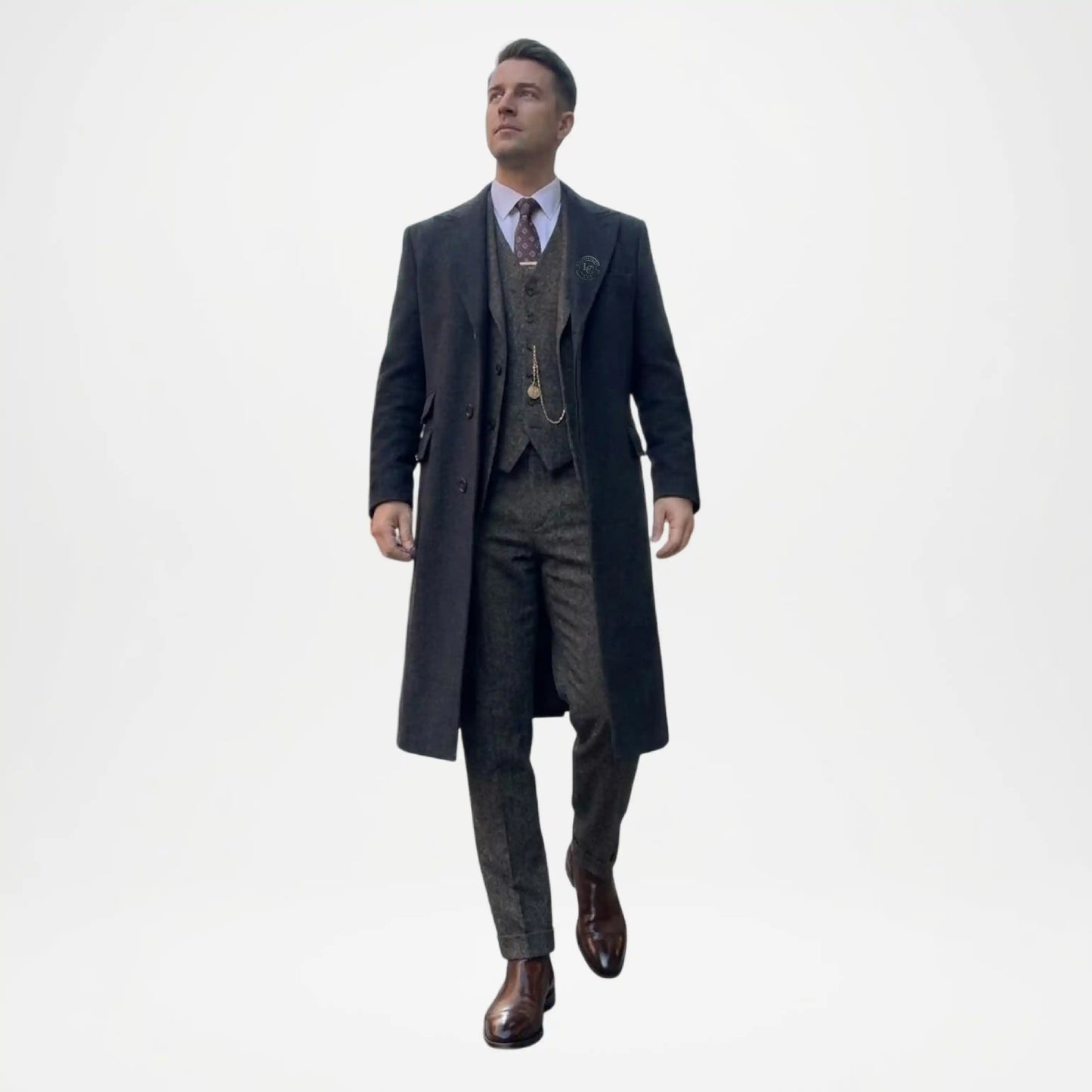 Mens Trench Coat Peaky Blinders Style