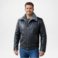 mens black fur bomber jacket