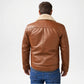 mens brown winter bomber jacket