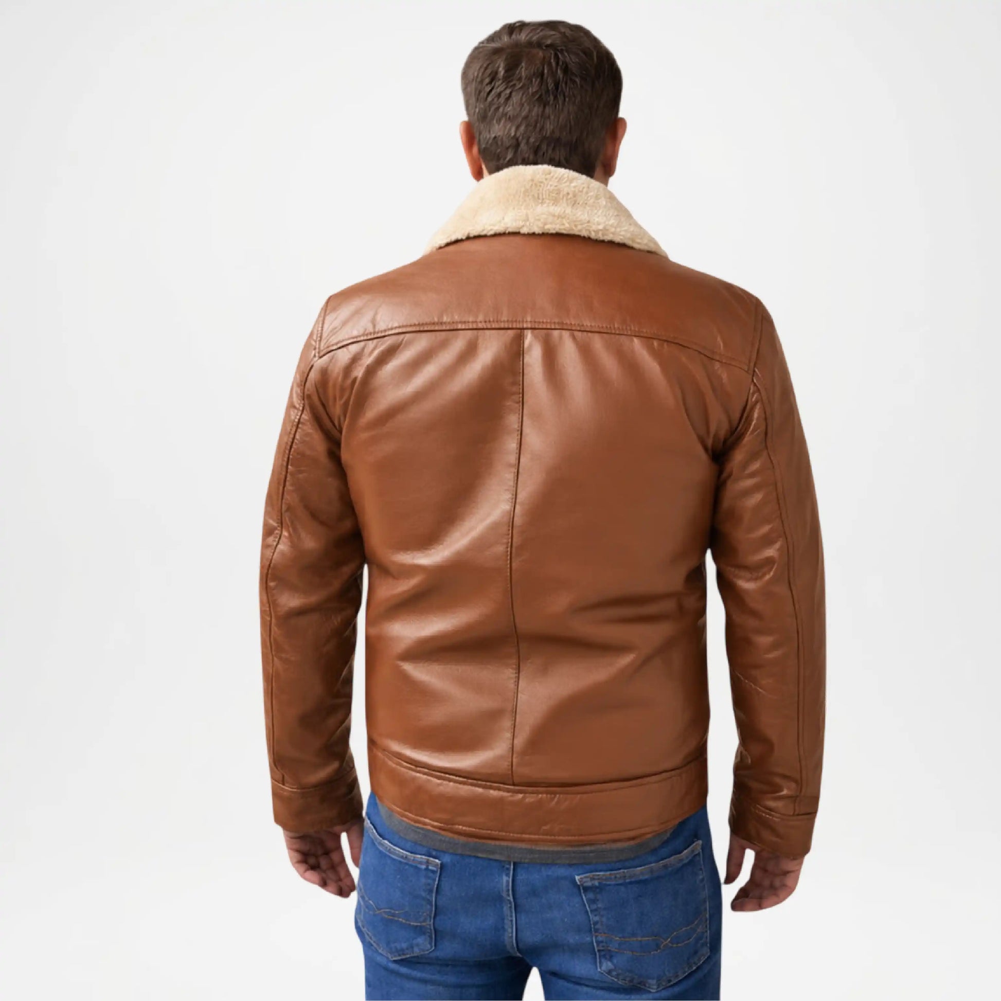 mens brown winter bomber jacket