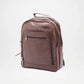 Brown Leather Laptop Backpack for Men
