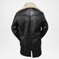 black shearling coat men's