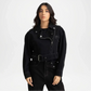 Women’s Black Cropped Denim Jacket
