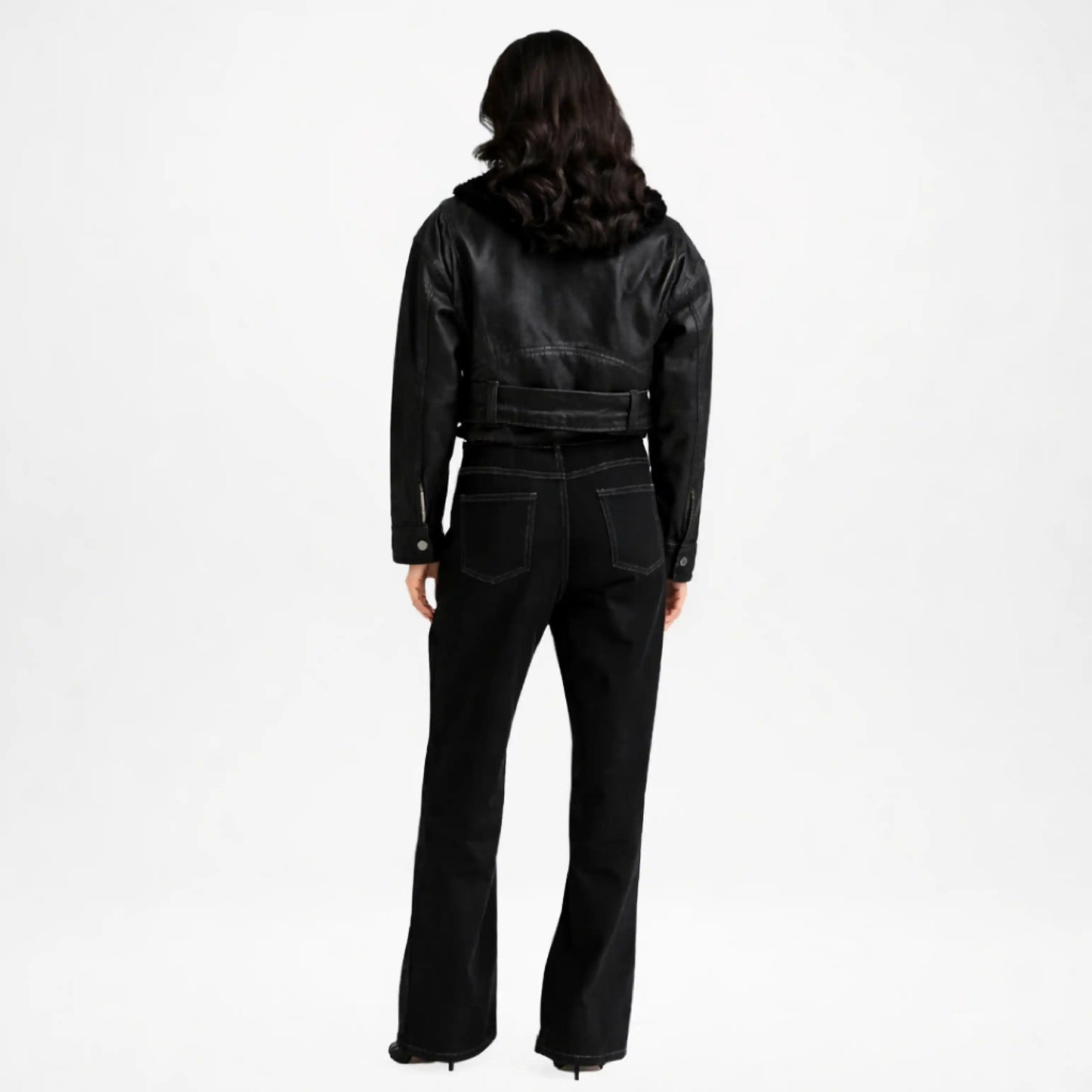 black short denim jacket for women
